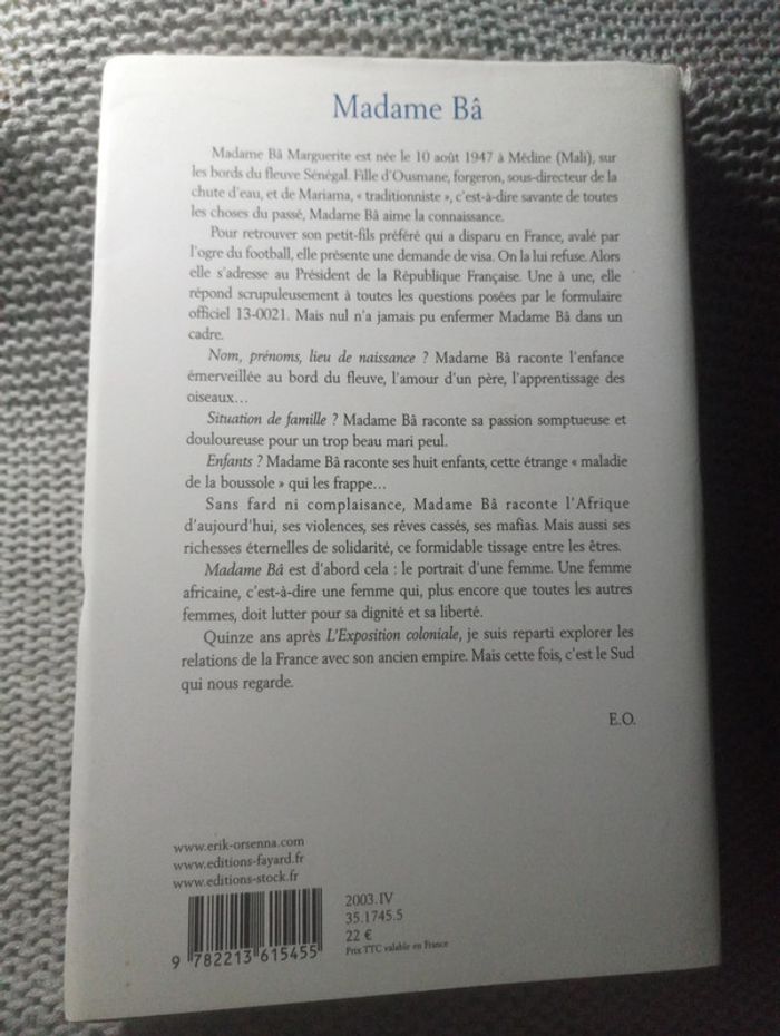 Erik Orsenna - Madame Bâ - photo numéro 2