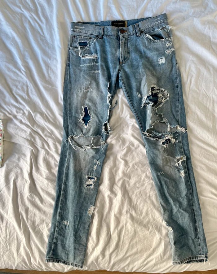 Pantalon homme dolce & cabbana denim 14 golf denim collection rare - photo numéro 3