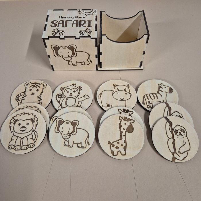 Jeu Éducatif en Bois : Mémory La Ferme - Développement de la Mémoire