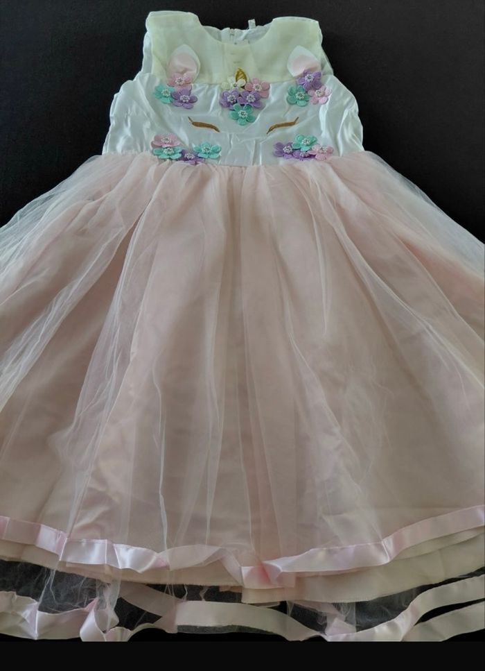Déguisement licorne rose et accessoires 4-7ans - photo numéro 3