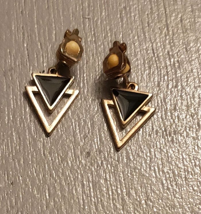 Boucles d'oreilles fantaisie triangles