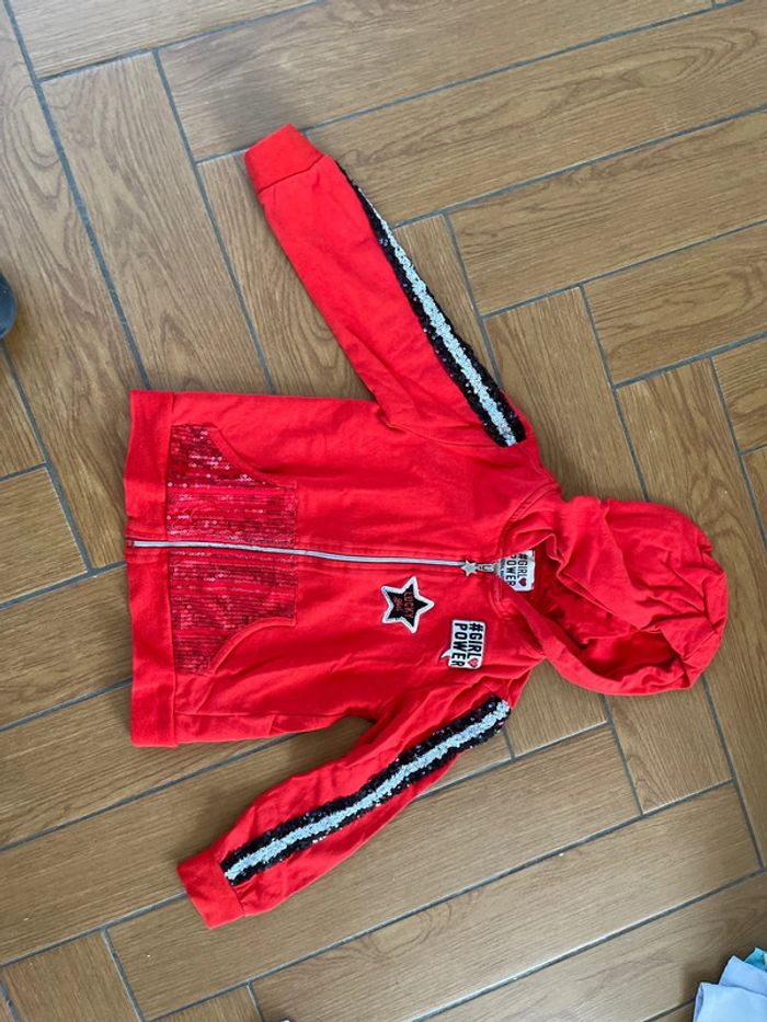 Gilet zippé original marines 4/5 ans