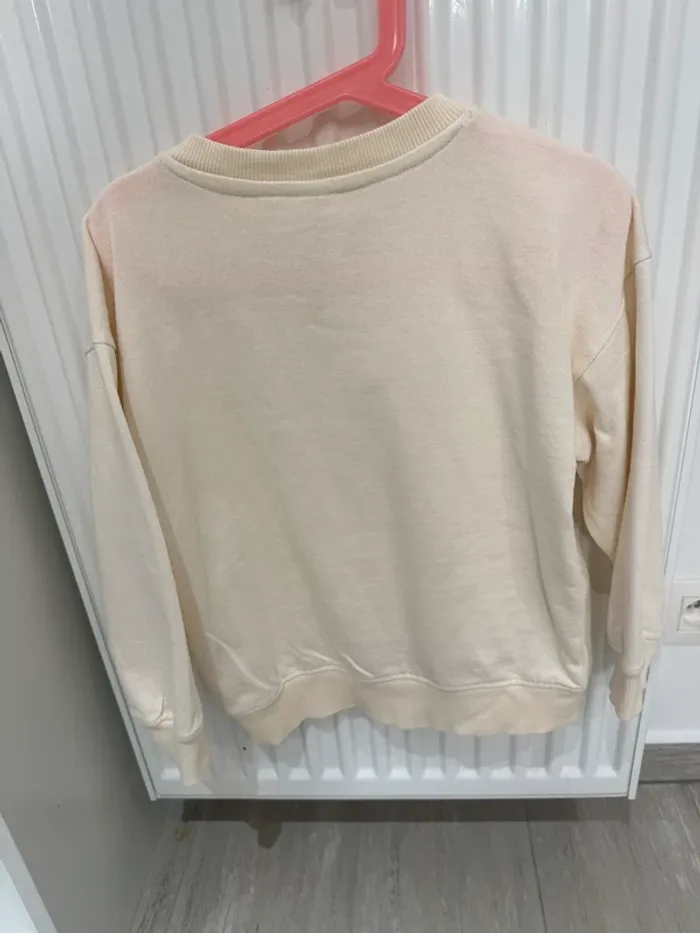 Sweat crème – Taille 122/128 – Comme neuf - photo numéro 4