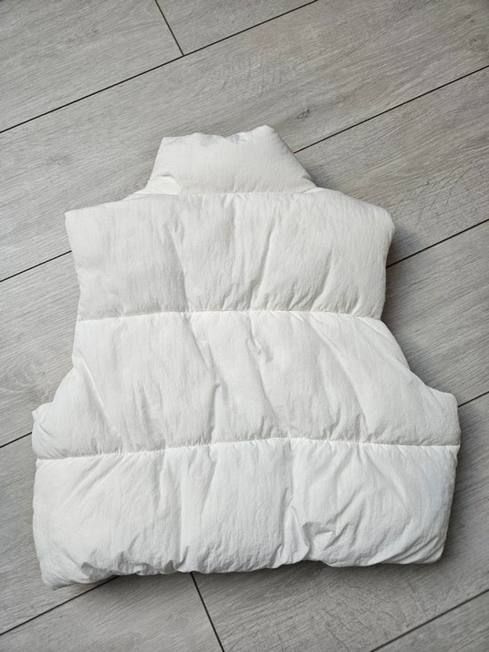 Manteau sans manches blanc H&M taille XS - photo numéro 2