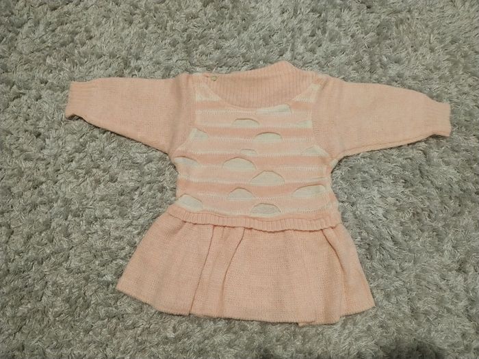 Robe rose manches longues Vintage