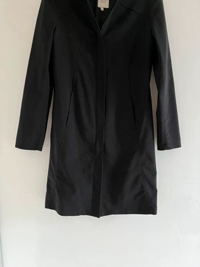 Veste noire longue La City Taille 1 -  36 - photo numéro 2