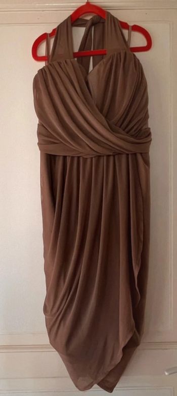 Robe de cérémonie marron taille L