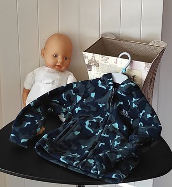 Veste polaire à capuche bébé garçon 24 mois