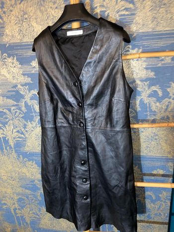 Robe en cuir souple