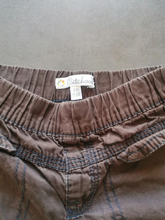 Pantalon marron kitchoun 9 mois - photo numéro 2