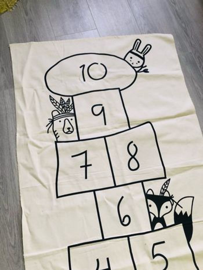 Tapis marelle jeu enfant 10 cases - photo numéro 4