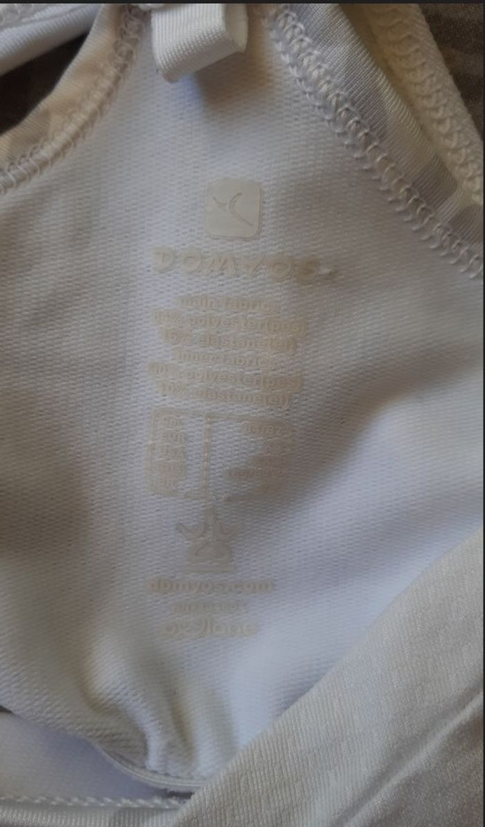 T-shirt sport Domyos blanc taille XS - photo numéro 3
