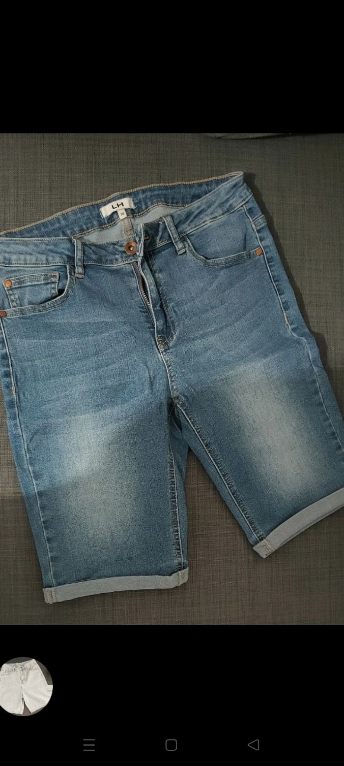 Bermuda jean short denim