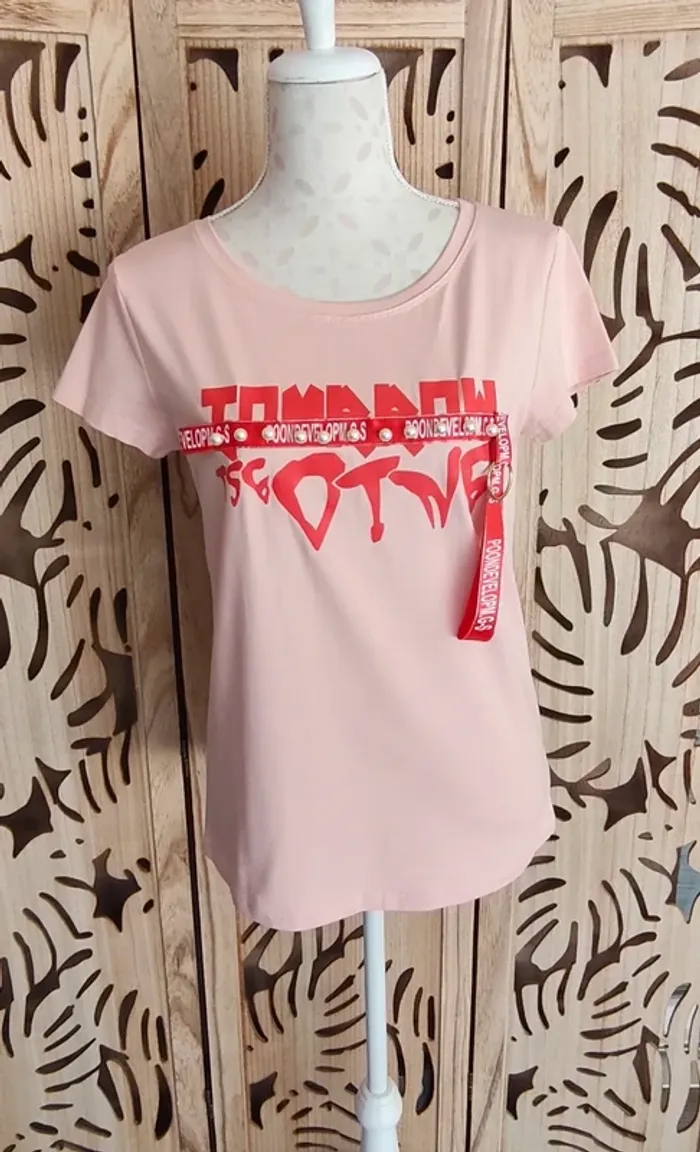 Tee shirt impression, perles J&H Fashion - photo numéro 2