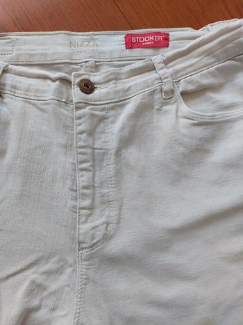 Jeans blanc crème Tissaia Taille 46