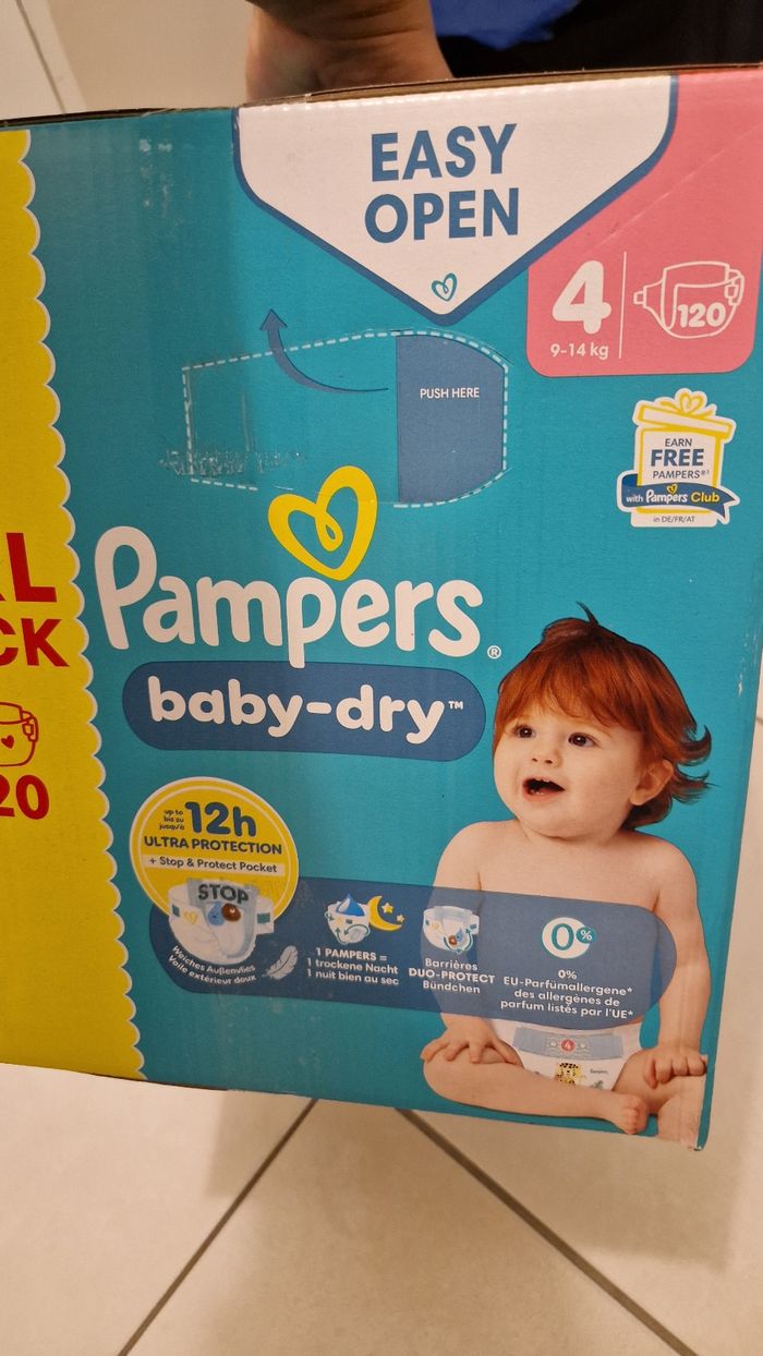 Pack couches pampers taille 4 (120 pièces) - photo numéro 3