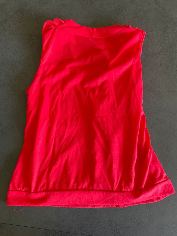 Débardeur rouge femme taille 38 - photo numéro 2