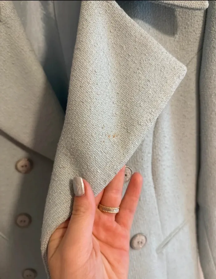 Blazer vintage bleu ciel Morgane - photo numéro 3