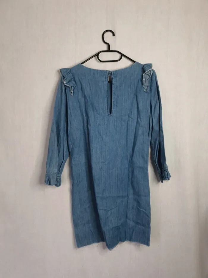 Robe en jean à volants zara - photo numéro 4
