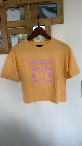 T-shirt orange Etam XS oversize 