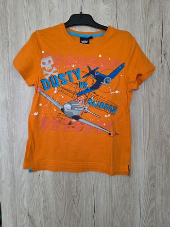 TEE-SHIRT DISNEY PLANES ORANGE TAILLE 4ANS