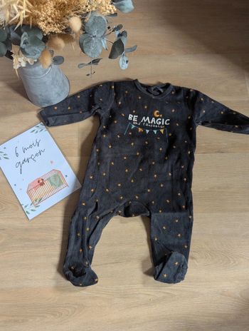 Pyjama velours Kiabi 6 mois