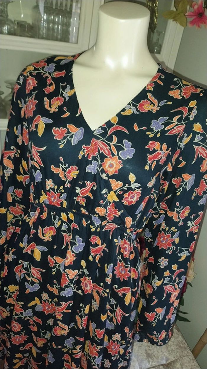 Robe imprimée neuve avec étiquette by Terre de Marins Taille 36 - photo numéro 13