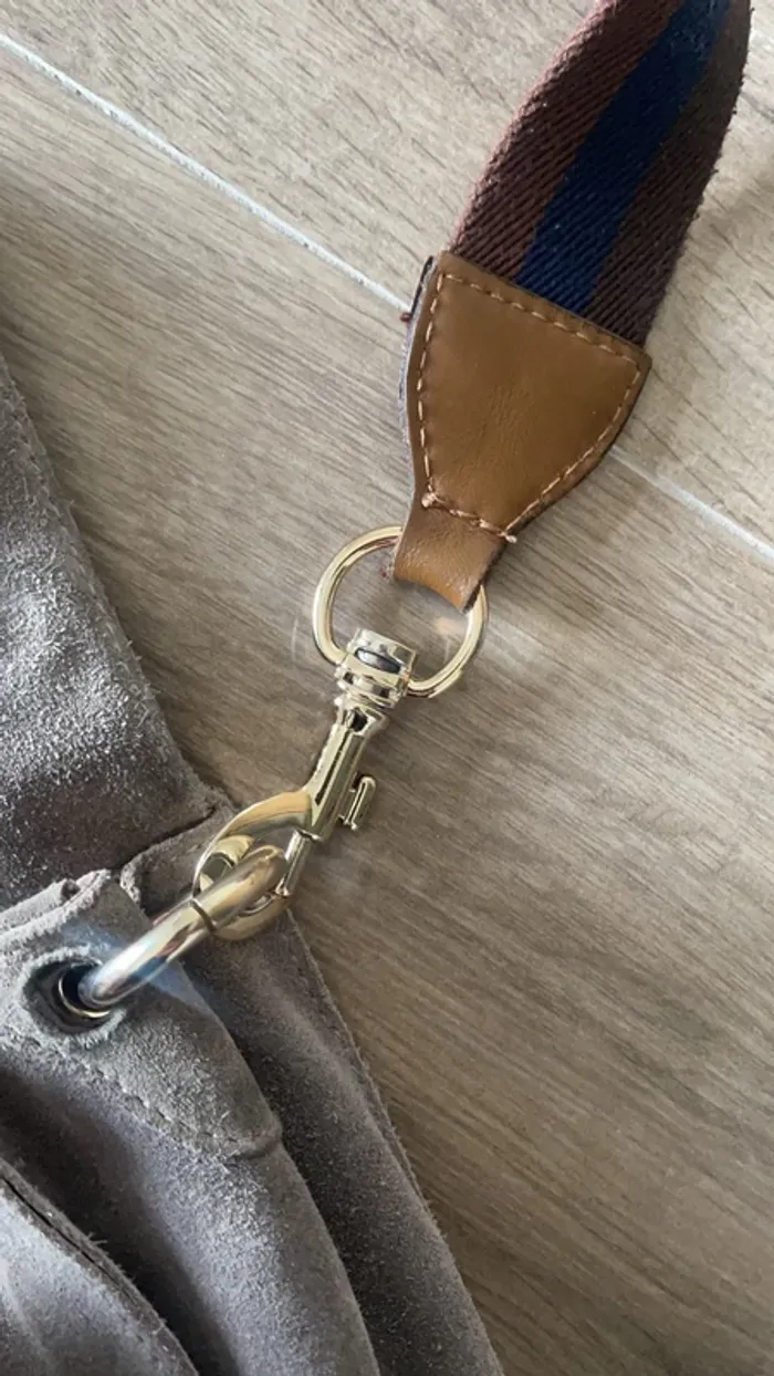 Sac à mains gris bridas - photo numéro 3