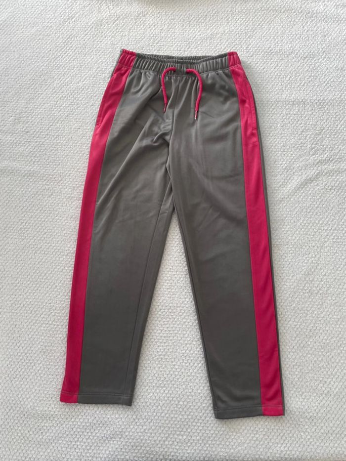 Ensemble de survêtement gris et rose fille Tex 5-6 ans - photo numéro 3