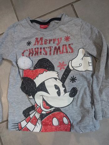 T-shirt Mickey noël 5 ans