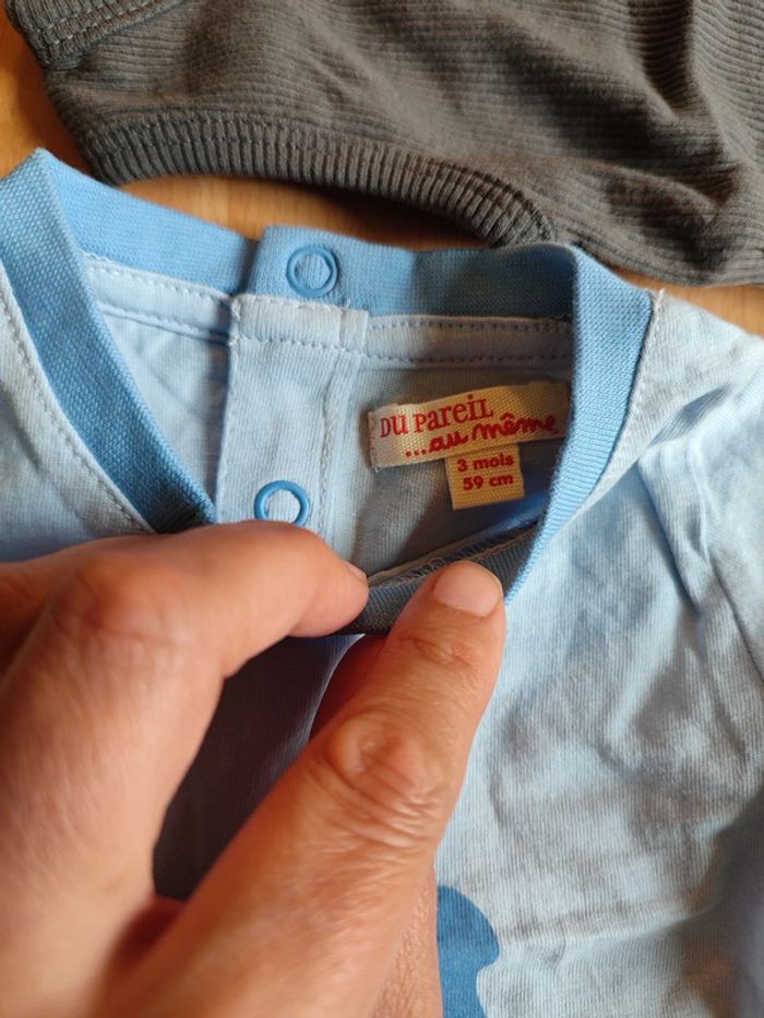 Lot de 4 t-shirts + 1 débardeur en 3 M - photo numéro 5