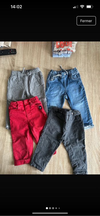 Lot pantalon bébé garçon