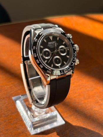 Montre noir argenté 