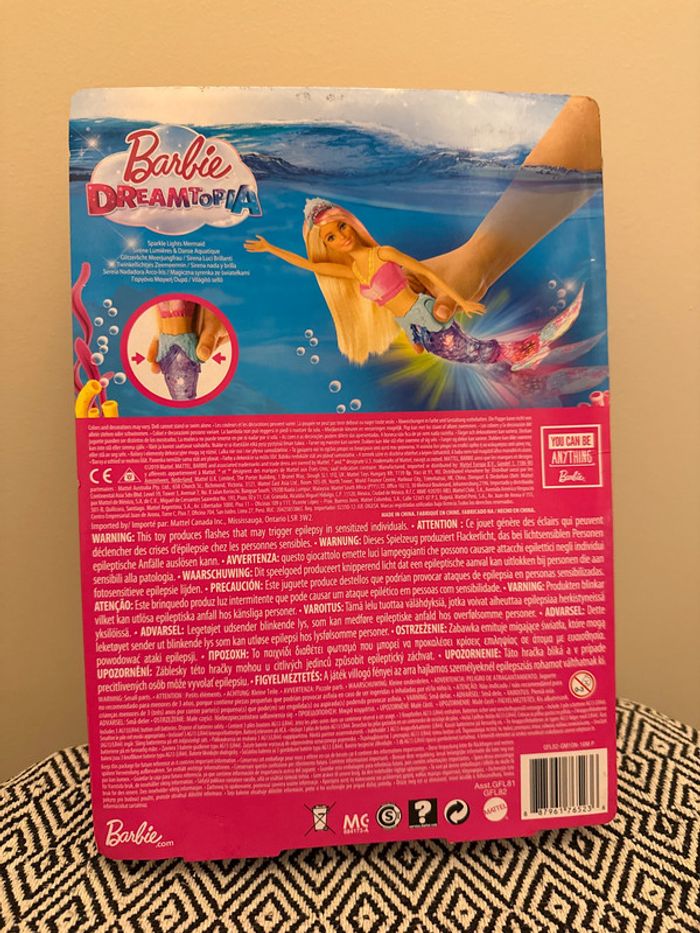 Mattel - Barbie Dreamtopia Poupee Sirane Lumiare et Danse Aquatique - photo numéro 2