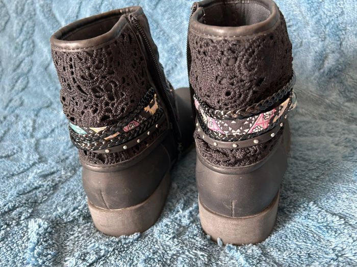 Bottines grises dentelle 41 - photo numéro 5