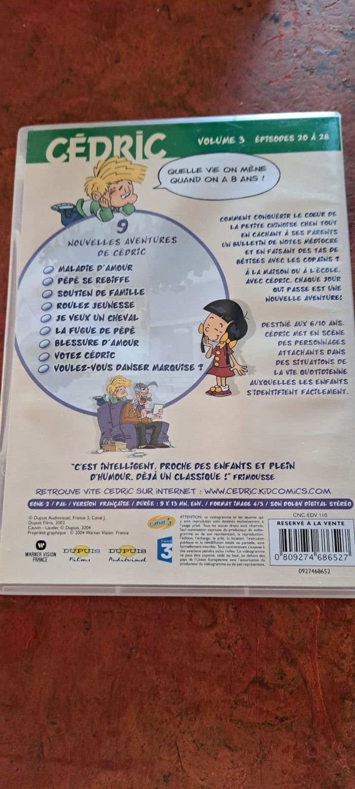 Dvd cedric - photo numéro 3