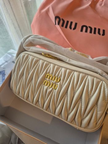 Sac miu miu crème