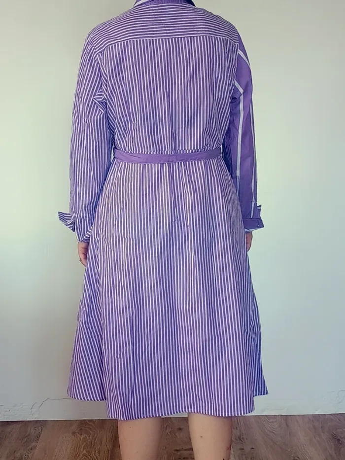 Robe chemise rayée Fittiway neuve TU - photo numéro 3