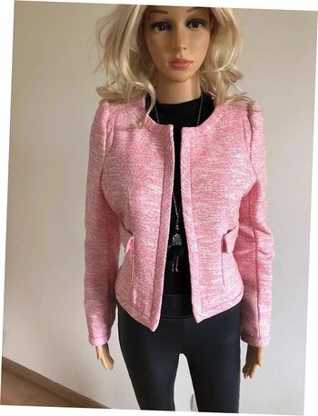 Veste de tailleur rose et blanche neuve Morgan taille 38 (valeur 79€)