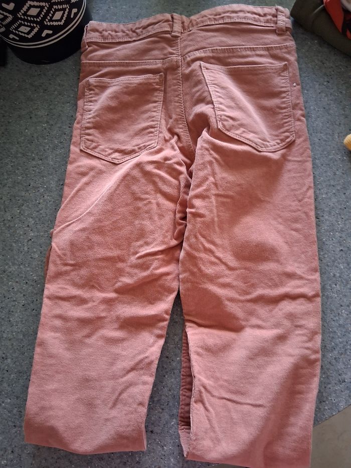 Pantalon velours rose" t-"10 ans" - photo numéro 2