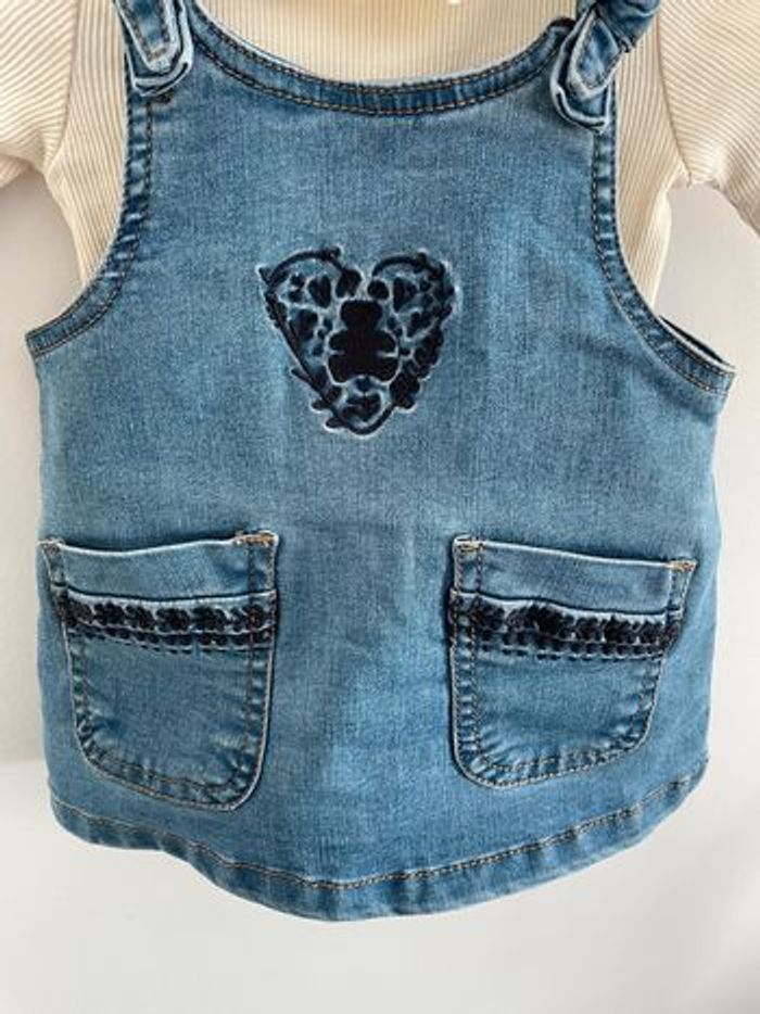 Ensemble robe jean et body cotelé - photo numéro 3