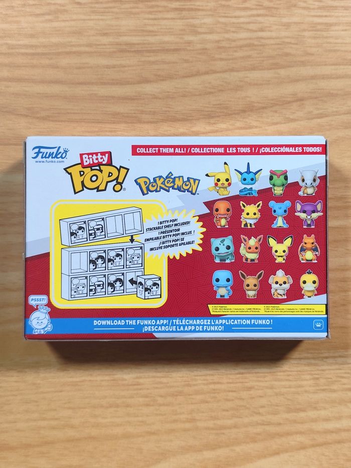 Boîte De 4 Bitty Pop! - Squirtle, Eevee, Growlithe, Psyduck - Pokémon - photo numéro 7