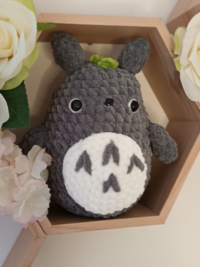 Peluche Totoro – Fait main au crochet - photo numéro 2