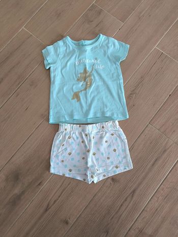 Ensemble t-shirt+ short Disney