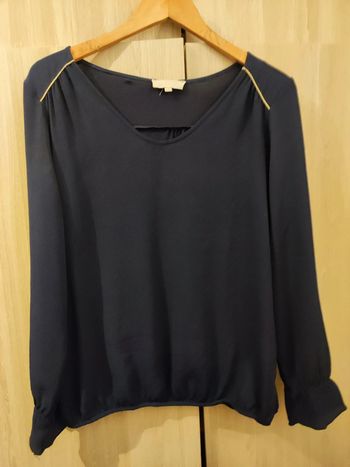 Blouse bleu nuit doré T M Grain de Malice