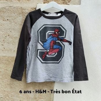 T-shirt garçon 6 ans Spiderman H&M très bon état