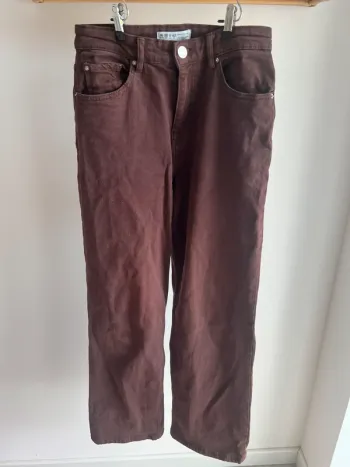 Jeans Wide leg chocolat Primark