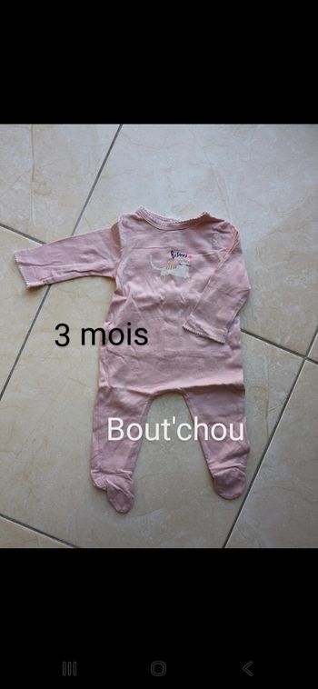 pyjama léger bout'chou  3 mois