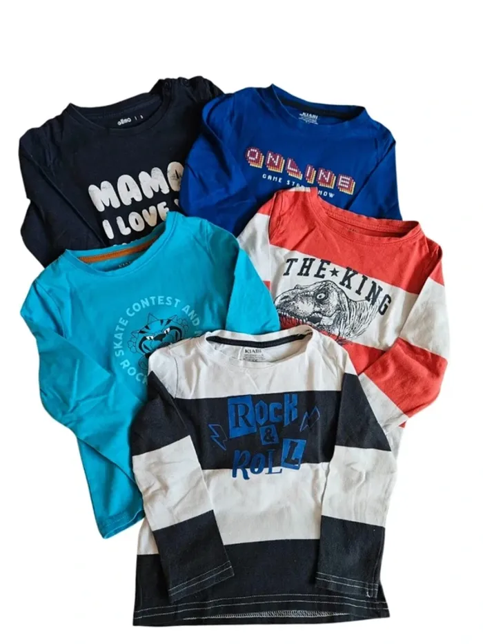 Lot de 5 Tee-shirt à manches longues- 3 ans - photo numéro 2