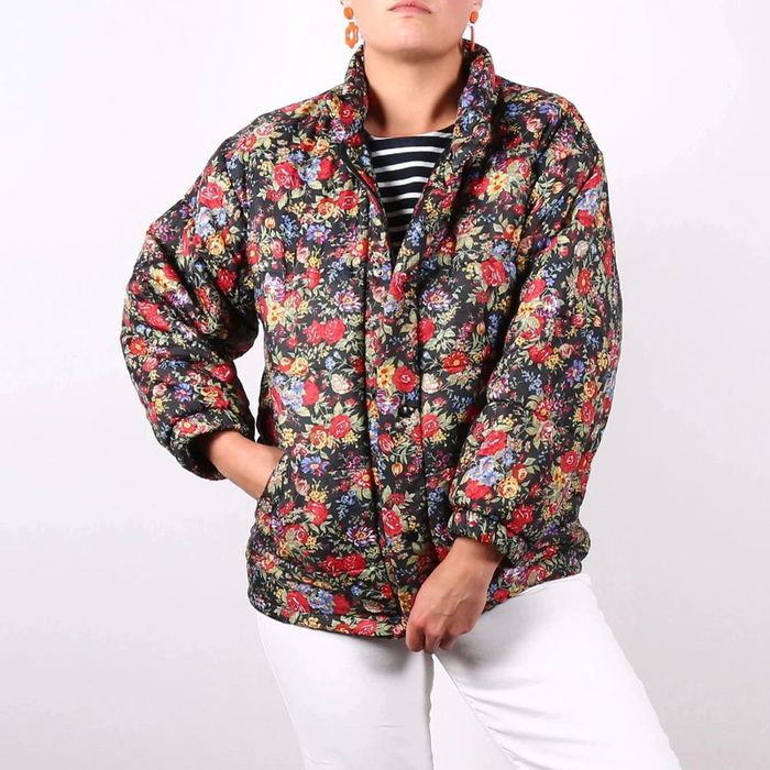 Doudoune en nylon motif fleuri liberty (#240615)